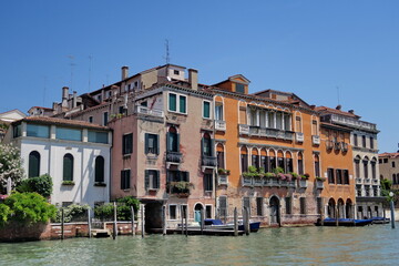 Palais sur le Grand Canal. Venise. Italie.