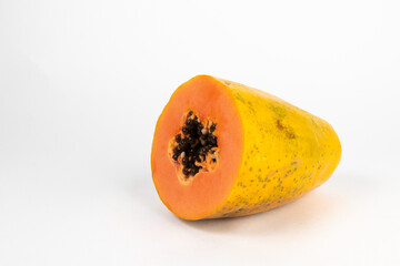 Papaya isolated on white background