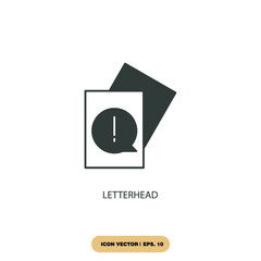 letterhead icons  symbol vector elements for infographic web