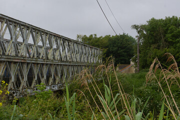 The Tucker Bailey Bridge in Saint Holaire Pettiville, Normandy