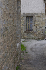 Fototapeta na wymiar The beautiful old building in Saint Mere Eglise, Normandy, France
