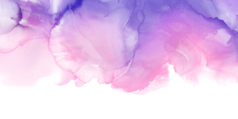 Abstract art pink purple blue pastel gradient paint background with liquid fluid grunge texture.
