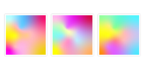 Naklejka premium blurred colorful neon background