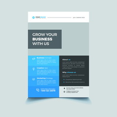 Corporate Business Flyer Design Template
