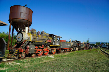 old trains in trinidas on cuba