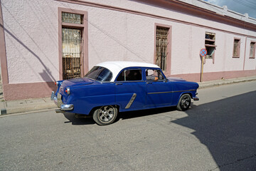 classic car in the streets of cardenas