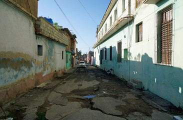 colorful houses in the streets of trinidad