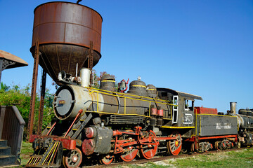 old trains in trinidas on cuba