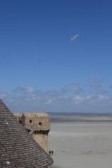 Fototapeta na wymiar The beautiful Mont Saint Michel in Normandy, France