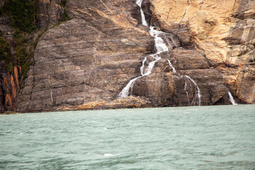 Naklejka premium Chile Puerto Natales Torres del Paine lago Glazier 