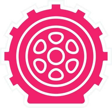 recommend clip art: Flat Tire Icon Style