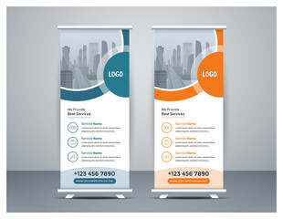 Professional, Clean and Modern Corporate Business Roll up Banner Template