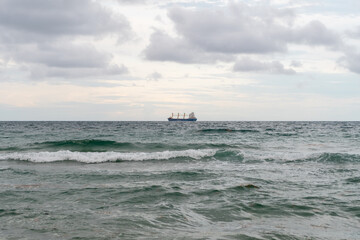 Boat Off of Sebastian Street Beach in Fort Lauderdale, Florida
