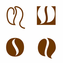 coffee grain logo for a coffee shop or for a coffee brand