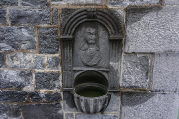 Ennis, Co. Clare, Ireland: Detail of the exterior of the Ennis Cathedral of Saints Peter and Paul (1843).