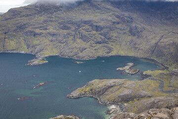 Fototapeta na wymiar Loch Coruisk in the Cuillin Mountains on the Isle of Skye