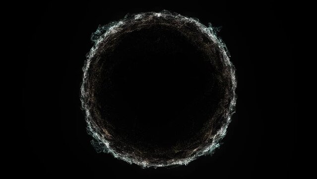 Big data visualization. Visual information. Computer code. Data networks. Concept of digital communication. 3D rendering. 4k animation.