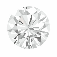 Realistic diamond illustration