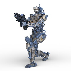 Naklejka premium 戦闘ロボット