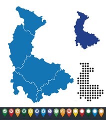 Set maps of Olomouc Region