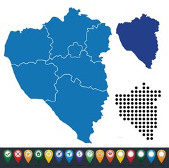 Set maps of Plzeň Region