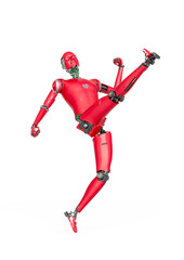 almost human cyberman is kicking up