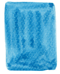 Abstract form in blue, suitable as a separate element or background. Hand drawn on a white background.
