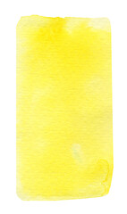 Abstract form in yellow, suitable as a separate element or background. Hand drawn on a white background..