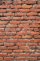 Fototapeta premium Background and texture, old red brick wall.