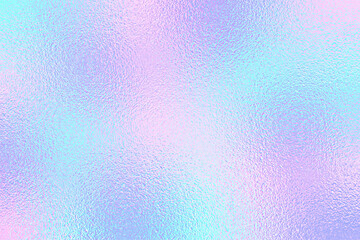 Holographic foil texture. Holograph iridescent background. Gradient rainbow pattern. Dreamy pink color. Pearlescent paper. Holo bg. Hologram hologram. Halographic effect texture. Vector illustration - obrazy, fototapety, plakaty