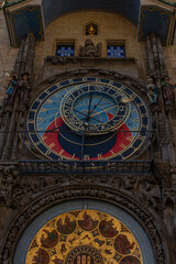 Obraz premium The Prague Astronomical Clock in Old Town Hall in Prague, the capital of the Czech Republic.