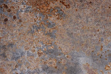gray brown metal texture from rusty old iron  shabby wall