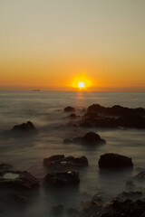 Obraz premium Long exposure at the beach