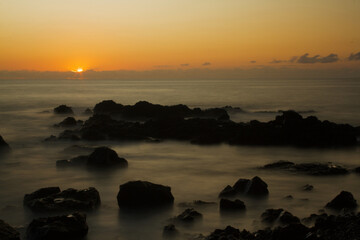Obraz premium Long exposure at the beach