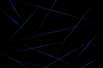 Abstract black with blue lines, triangles background modern design. Vector illustration EPS 10.