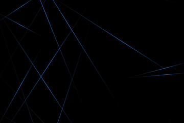 Abstract black with blue lines, triangles background modern design. Vector illustration EPS 10.