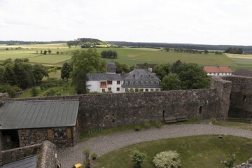 Fototapeta premium Image from the historic German castle ruins Muenzenberg in hesse