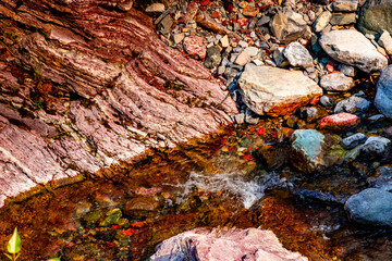 Red Rock Canyon Waterton Lakes National Park Alberta Canada