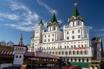 Fototapeta na wymiar Kremlin Cultural and Entertainment Complex in Izmailovo. Izmailovsky Kremlin.