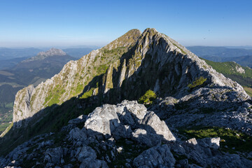Kurutzeta mountain and surrounding area in Urkiola natural park in the Basque Country (Spain)