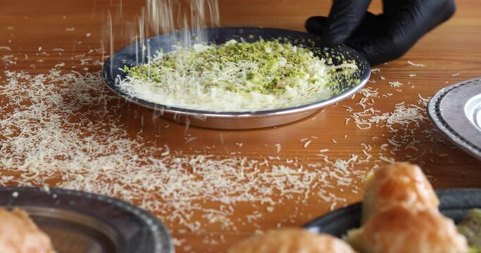 k&uuml;nefe cooking at Antakya Turkey