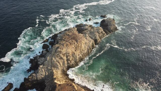 Punta Cometa, Amazing cliff aerial view, Mexico