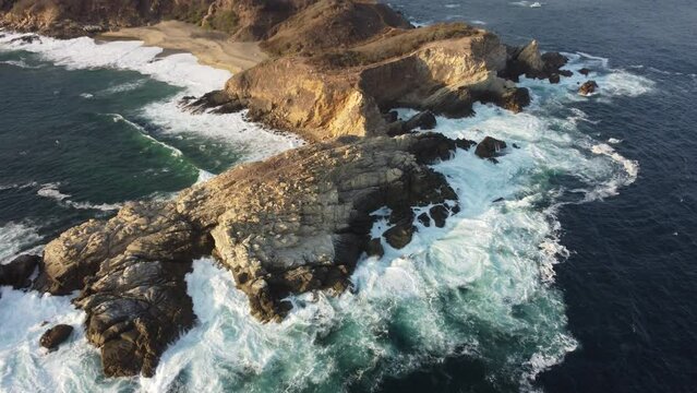 Punta Cometa, Amazing cliff aerial view, Mexico