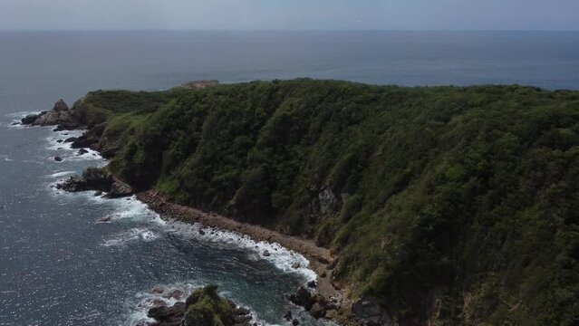 Punta Cometa, Amazing cliff aerial view, Mexico