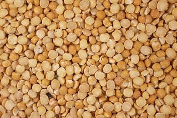 Orange dried peas surface texture background