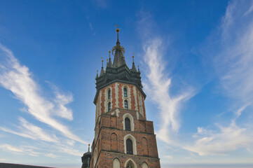 Fototapeta na wymiar Saint Mary Basilica in Krakow