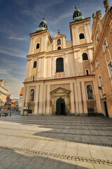 View of Klodzko town in Poland