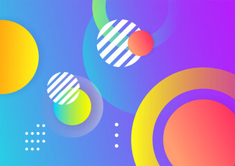 Colorful abstract background with geometric shapes