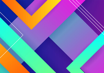 Obraz premium Colorful abstract background with geometric shapes