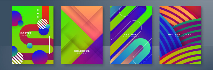 Modern abstract covers set, minimal geometric background. Abstract geometric pattern background with line texture for business brochure cover design.